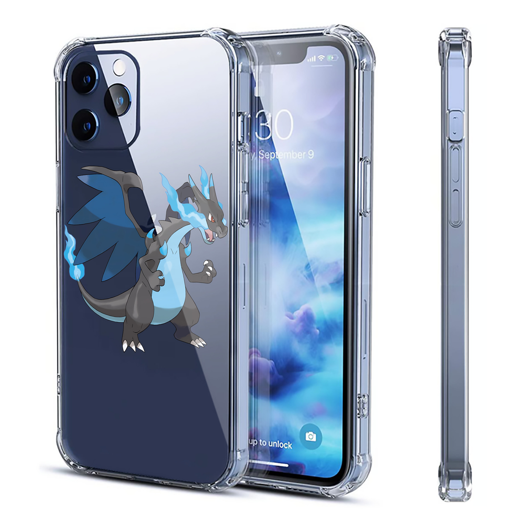 （画像用） ポケットモンスター Pokémon 【iPhone 12シリーズ対応】透明スマホケース（クリアソフトケース）